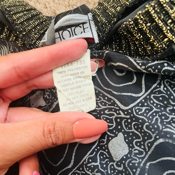 Vintage quarter sleeve sparkly blouse - Picture 4 of 4